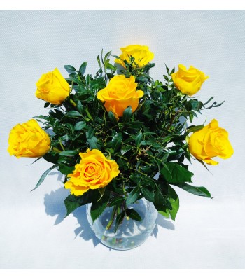 Żółte róże